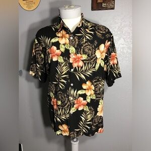 VTG. Tori Richard Honolulu Since 1956 Shirt Men’s Sz L Floral Print 100% Viscosa